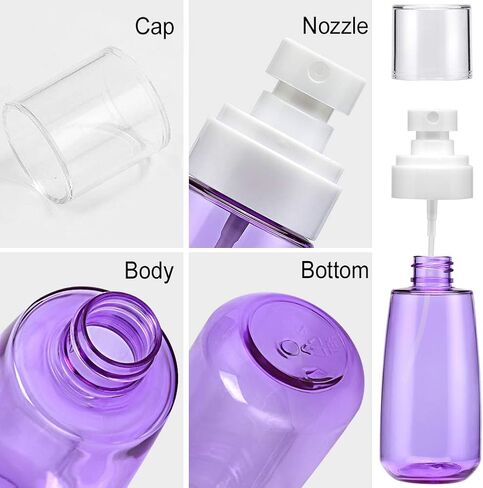 Cosywell Fine Mist Spray Bottle TSA Approved 3.4oz/ 100ml Empty Cosmetic Refillable Travel Containers Plastic Hair Spray Bottle Sprayer for Perfume Skincare Makeup Lotion (3color) in Saudi Arabia
