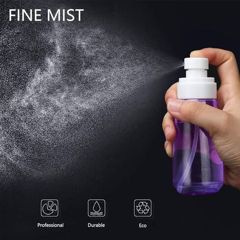 Cosywell Fine Mist Spray Bottle TSA Approved 3.4oz/ 100ml Empty Cosmetic Refillable Travel Containers Plastic Hair Spray Bottle Sprayer for Perfume Skincare Makeup Lotion (3color) in Saudi Arabia