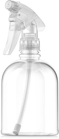 Bar5F Plastic Spray Bottle, 16 oz | Leak Proof, Empty, Clear, Trigger Handle, Adjustable Fine to Stream Output, Refillable, Heavy Duty Sprayer for Hair Salons & Spas, Household Cleaners, Cooking in Saudi Arabia