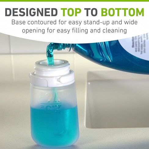 Humangear GoToob+ زجاجات سيليكون قابلة لإعادة التعبئة بحجم مناسب للسفر مع غطاء قفل، برتقالي، صغير (1.7 أونصة) in Kuwait