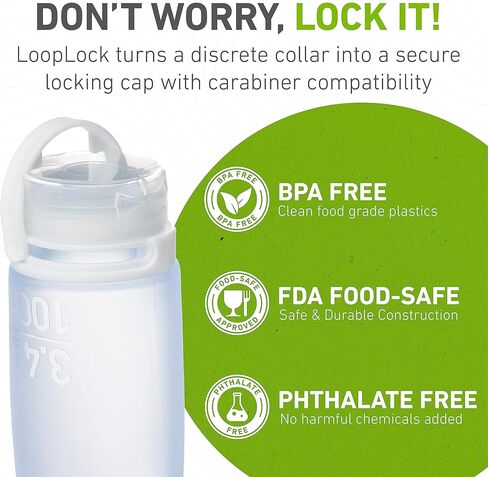 Humangear GoToob+ زجاجات سيليكون قابلة لإعادة التعبئة بحجم مناسب للسفر مع غطاء قفل، برتقالي، صغير (1.7 أونصة) in Kuwait