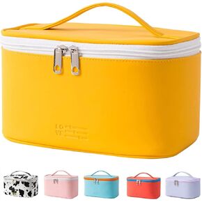 KITENROM Portable Makeup Bag Cosmetic Bags for Women Medium Pouch Case Purse Make Up Organization Waterproof (Blue) in Kuwait