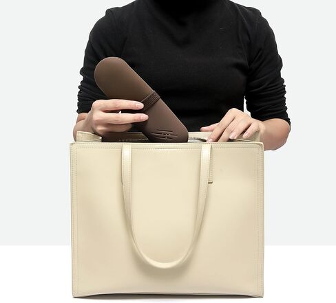 حامل فرش مكياج للسفر من JDZJUCHU، حقيبة تنظيم المكياج، حقيبة مستحضرات التجميل، منظم أدوات الزينة، محفظة فرش مكياج صغيرة من السيليكون (جوز) in Kuwait