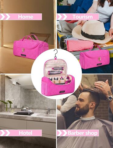 حقيبة سفر Clearlove Airwrap متوافقة مع مجموعات Dyson Airwrap، وحقائب سفر لمستحضرات التجميل مع خطاف غير قابل للانزلاق، وحقيبة تخزين للسفر مع رغوة (أسود) in Kuwait