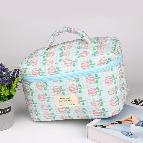 Cosmetic Bags for Women, Cute Floral Makeup Bag, Organizer Storage Make Up Bag, Travel Toiletry Bags, Handbags Purses (Bear/Big) in Saudi Arabia