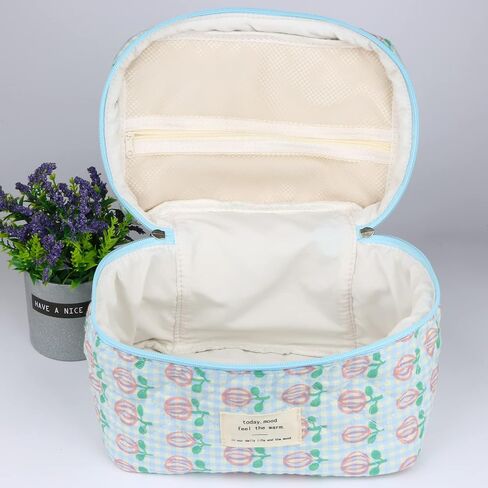 Cosmetic Bags for Women, Cute Floral Makeup Bag, Organizer Storage Make Up Bag, Travel Toiletry Bags, Handbags Purses (Bear/Big) in Saudi Arabia