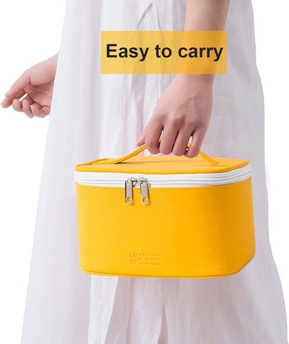 KITENROM Portable Makeup Bag Cosmetic Bags for Women Medium Pouch Case Purse Make Up Organization Waterproof (Blue) in Kuwait