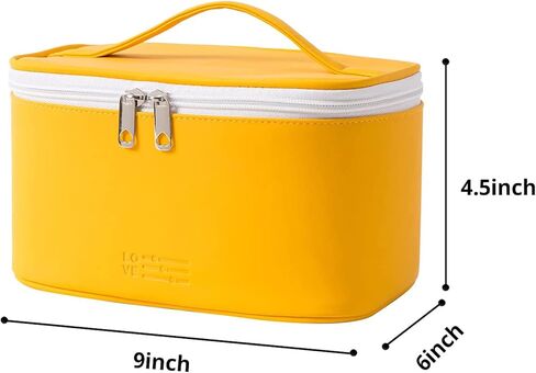 KITENROM Portable Makeup Bag Cosmetic Bags for Women Medium Pouch Case Purse Make Up Organization Waterproof (Blue) in Kuwait