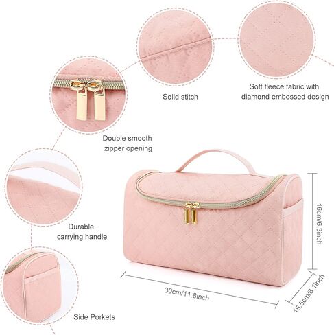 Travel Case Compatible with Dyson Airwrap Complete Styler and Attachments, Ideashop Portable Storage Bag with Hanging Hook and Side Pockets Lightweight Travel Carrying Case for Hair Curler Accessories in Kuwait