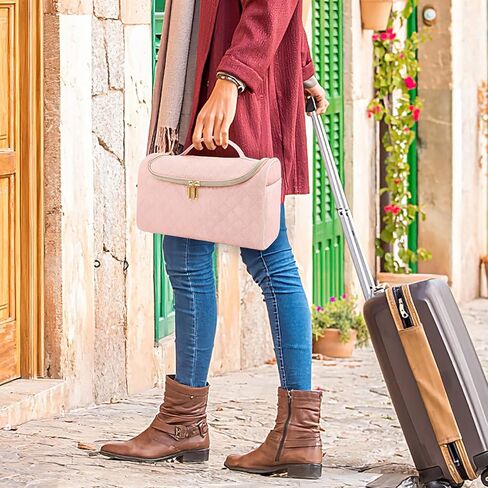 Travel Case Compatible with Dyson Airwrap Complete Styler and Attachments, Ideashop Portable Storage Bag with Hanging Hook and Side Pockets Lightweight Travel Carrying Case for Hair Curler Accessories in Kuwait