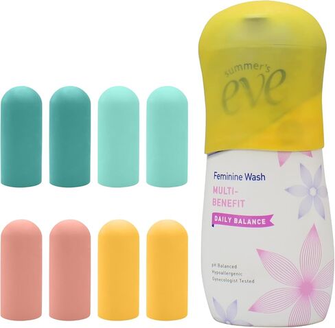 12 Pack Multi Sizes Silicone Bottle Covers, Travel Accessories Must Haves, Cruise Ship Essentials, Travel Size Toiletries,Travel Essentials for Women Men,Travel Gadgets, Elastic Sleeves for leak proof in Saudi Arabia