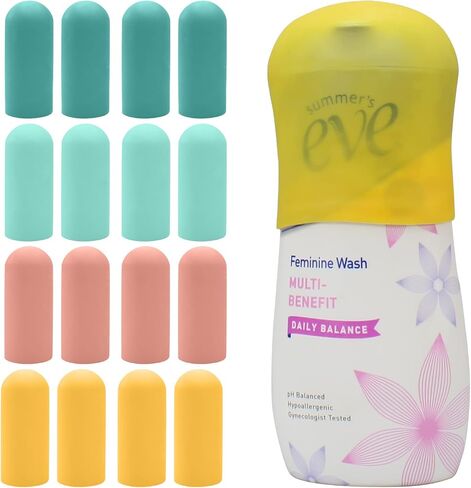 12 Pack Multi Sizes Silicone Bottle Covers, Travel Accessories Must Haves, Cruise Ship Essentials, Travel Size Toiletries,Travel Essentials for Women Men,Travel Gadgets, Elastic Sleeves for leak proof in Saudi Arabia