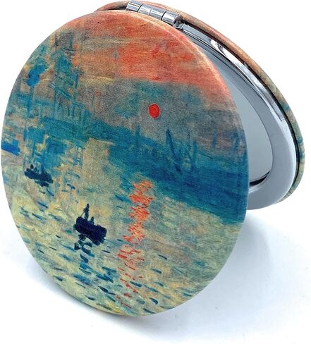 Pretty Compact Mirror Cute Handheld Mirror for Girls Folding Mirror for Purses Small Makeup Mirror Pocket Size Cosmetic Mirror in Saudi Arabia