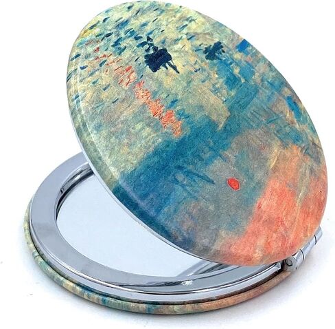Pretty Compact Mirror Cute Handheld Mirror for Girls Folding Mirror for Purses Small Makeup Mirror Pocket Size Cosmetic Mirror in Saudi Arabia