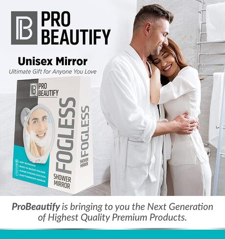 Fogless Shower Mirror for Shaving - Strong Suction, Razor Holder & 360 Degree Rotation Shower Shaving Mirror - Fog Free Mirror for Shower & Shaving Mirror - Men & Women in Saudi Arabia