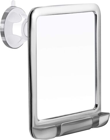 MIRRORVANA Fogless Shower Mirror for Shaving with Upgraded Suction, Dual Anti Fog Design, Shatterproof Surface & 360° Swivel, 8" x 7" in Saudi Arabia