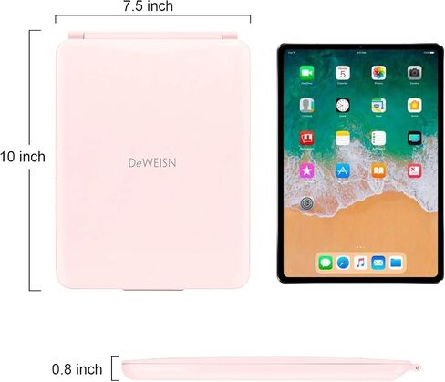 مرآة مكياج مضاءة قابلة للطي مع 72 مصباح LED و3 أوضاع إضاءة بألوان USB وبطاريات 1800 مللي أمبير قابلة لإعادة الشحن ومحمولة للغاية ورفيعة للغاية ومرآة سفر قابلة للتعتيم in Saudi Arabia