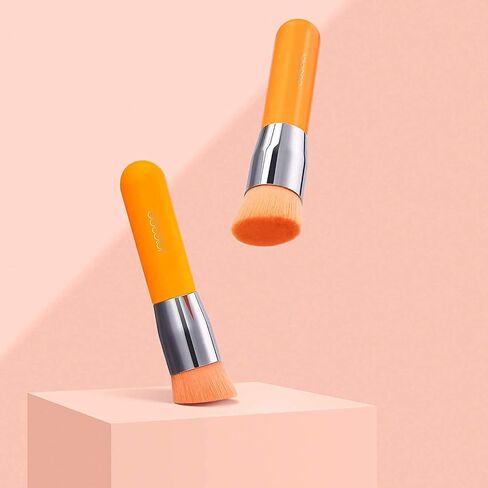 Docolor 6+1Pcs Makeup Sponges with Foundation Brush, Foundation Blending Beauty Sponge & Flat Top Kabuki Brush for Liquid,Cream,and Powder,Buffing,Blending,Full Coverage Foundation in Kuwait