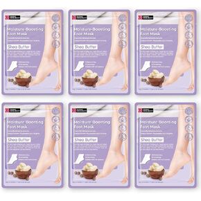 Original Derma Beauty Foot Mask 6 Pairs Hemp Seed + Charcoal Moisturizing after Exfoliator Callus Remover Bath Pedicure Supplies in Kuwait