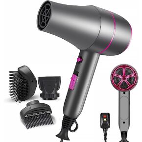 airopen فرشاة مجفف الشعر ضربة مجفف، الأدوات الساخنة ضربة مجففات فرشاة نفخ، مشط مجففات الشعر السفر، مجفف شعر أيوني المهنية مع موقف، مجففات الشعر للنساء، مجففات الشعر للشعر الطبيعي الأسود in Kuwait