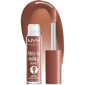 NYX PROFESSIONAL MAKEUP This Is Milky Gloss، ملمع شفاه مع ترطيب لمدة 12 ساعة، نباتي - مخفوق الكراميل المملح (كراميل) in Kuwait