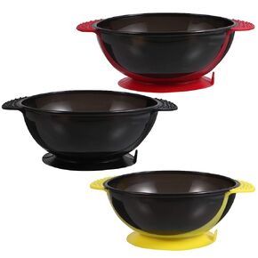 Lurrose 3pcs Professional Hair Color Bowls, Silicone Hair Dyeing Cups Salon Hair Tinting Bowls Kit for Barbershop Home in Saudi Arabia