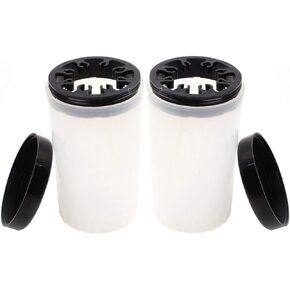 2 Pcs Nail Art Brush Pen Holder Immersion Makeup Brush Nail Art Brush Cleaner Cup Container in Saudi Arabia