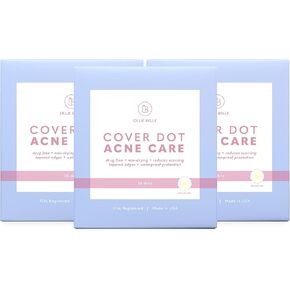 Cover Dot Acne Care (24 dots) Skin Blemish Treatment with Hydrocolloid | Oil and Pimple Absorbing | Latex-Free