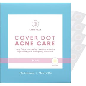 SMARTMED Cover Dot Acne Care (120 نقطة) علاج عيوب البشرة باستخدام الغروانية المائية | يمتص الزيوت والبثور، وخالي من اللاتكس in Kuwait