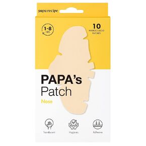 Papa Recipe Nose Patch 10 Hydrocolloid Patches For Nose Pores - Korean Blackhead, Pimple, Zit, Oily Pore & Acne Support in Saudi Arabia