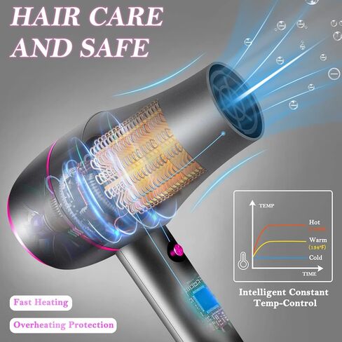 airopen فرشاة مجفف الشعر ضربة مجفف، الأدوات الساخنة ضربة مجففات فرشاة نفخ، مشط مجففات الشعر السفر، مجفف شعر أيوني المهنية مع موقف، مجففات الشعر للنساء، مجففات الشعر للشعر الطبيعي الأسود in Kuwait