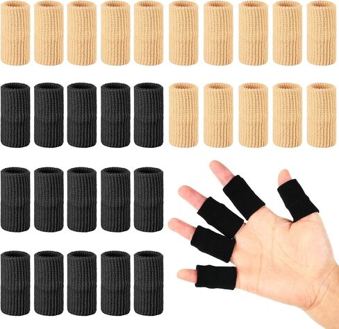 Skylety 30 Pcs Finger Sleeves for Arthritis Trigger Finger,Beige in Saudi Arabia