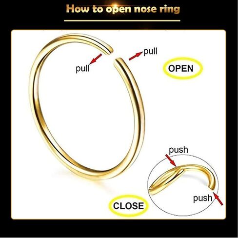 مجموعة ثقب الأنف، MIUXIA Nose Piercing Gun with Jewelry Nose Built-in Stud Nose Piercing Kit with Nose Rings Nose Piercing Gun Nose Piercing Tools..... in Kuwait