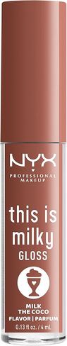 NYX PROFESSIONAL MAKEUP This Is Milky Gloss، ملمع شفاه مع ترطيب لمدة 12 ساعة، نباتي - مخفوق الكراميل المملح (كراميل) in Saudi Arabia