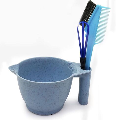 Beaupretty Brow Dye 2 Pieces Salon Color Bowls with Handle Hair Dye Mixing Bowl Portable Tint Bowl Color Mixing Bowls for Hair Salon(Blue) Hair Dye Bowl in Saudi Arabia