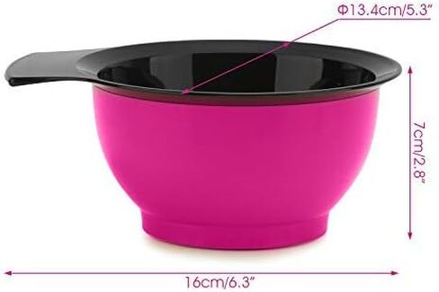 3pcs Hair Color Mixing Bowl, Salon Hair Color Mixing Tint Bowl Set, Professional Hair Dye Kit, Light Plastic DIY Hair Coloring Tool Set Assorted Colors for Hairdressing Hair Dyeing in Kuwait