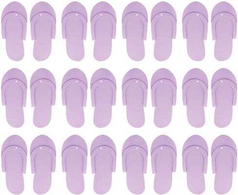 ForPro Comfy Pedi Slippers, Disposable Foam Pedicure Slippers for Nail Salons and Spas, Individually-Wrapped, 12-Pair in Saudi Arabia