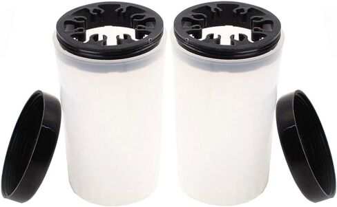 2 Pcs Nail Art Brush Pen Holder Immersion Makeup Brush Nail Art Brush Cleaner Cup Container in Saudi Arabia