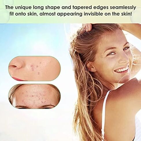 BAGLAK Large Blemishes Patches - 22 Strips, XL Size, Hydrocolloid t Dots, Blemishes Patch - Pimple Stickers, For Face Blemishes Absorbing Cover Patch - Zit Sticker Facial Skin Care in Saudi Arabia