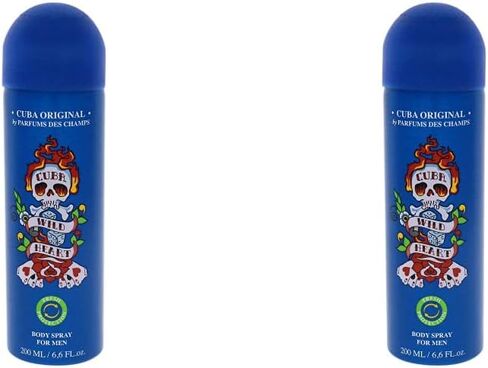 Cuba Original by Parfums Des Champs Wild Heart Men Body Spray 6.6 oz,I0101712 in Saudi Arabia