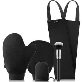 CeleCily Self Tanning Mitt Applicator Kit Tanning Mitts Self Tanner Applicator Set Self Tanning Glove for Self Tan Mitt Applicator Kit, Back Tanning Applicator,Self Tanner Mitt Applicator Tanning Kit in Saudi Arabia