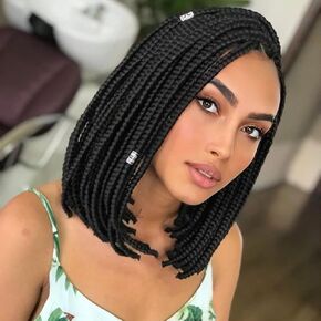 Braiding Hair Pre Stretched 14 Inch 8 Packs Professional Itch Free Hot Water Setting Short Braiding Hair Synthetic Crochet Hair Yaki Texture Prestretched Braiding Hair (14 Inch (Pack of 8), 1B)