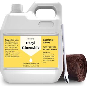 38.4 أونصة من مادة ديسيل غلوكوزيد الطبيعية، درجة مستحضرات التجميل، لطيفة على البشرة، فقاعات مذهلة (تتبلور بسهولة في درجات حرارة منخفضة، وتذوب في سائل أصفر فاتح عند تسخينها في محلول مائي) in Kuwait