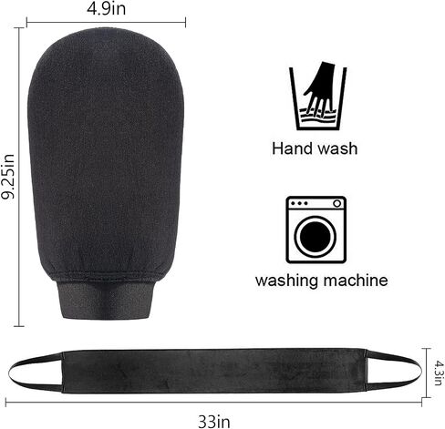 stusgo Self Tanning Mitt Applicator، قفاز دباغة مع معصم مرن، قضيب خلفي للتسمير بدون شمس لظهرك، ناعم، خالي من الخطوط، من أجل تسمير البشرة الذاتي بدون شمس، غسول، موس in Saudi Arabia