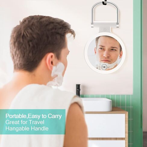 B Beauty Planet Magnifying Mirror with Light 20X/1X,Double Sided Tabletop Mirror with Adjustable Folding Handle,Cosmetic Mirror for Makeup/Travel, Tweezing, and Blackhead/Blemish Removal. in Kuwait