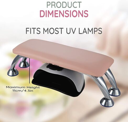 Nail Arm Rest for Nail Tech, Nail Salon Arm Rest Cushion Hand Pillow Stand for Acrylic Nails Manicure Desk Station, Microfiber Leather Salon Table Arm Rest, Thick Pink Non Slip Sponge Pad Arm Rester in Saudi Arabia