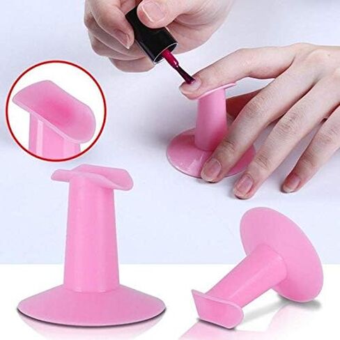 PIAOPIAONIU 1 Pcs Nail Arm Rest and 2 Pcs Plastic Finger Stand Support Rest,Manicure Hand Pillow Pad Nail Table Arm Rest Pad Manicure Hand Rest Armrest Nail Tool Equipment in Kuwait