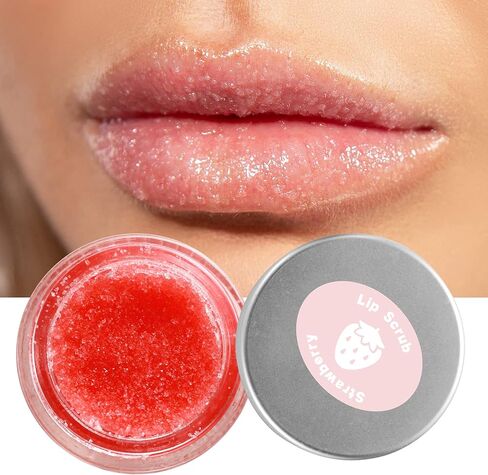 مقشر الشفاه، مقشر الشفاه، قناع شفاه للشفاه الجافة، تفتيح الشفاه لمدخن الشفاه الداكنة، مقشر ومرطب للشفاه، مقشر خالي من السكر، علاج شفاه لطيف طبيعي، 20 غرام in Kuwait