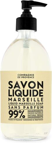 Compagnie de Provence Savon de Marseille صابون سائل فائق النقاء - خالي من العطور - زجاجة مضخة زجاجية سعة 16.7 أونصة سائلة in Saudi Arabia