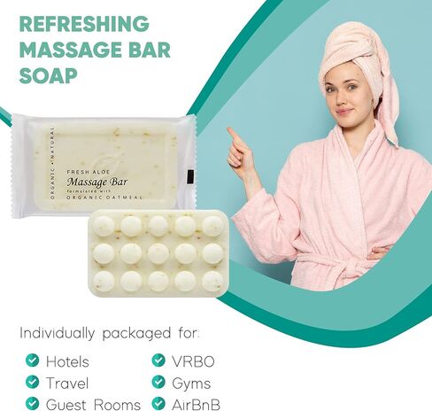 1-Shoppe All-in-Kit Diversified Hospitality Body Bar Soap, Travel Size Hotel Amenities, 1.75 oz (Case of 100) in Saudi Arabia